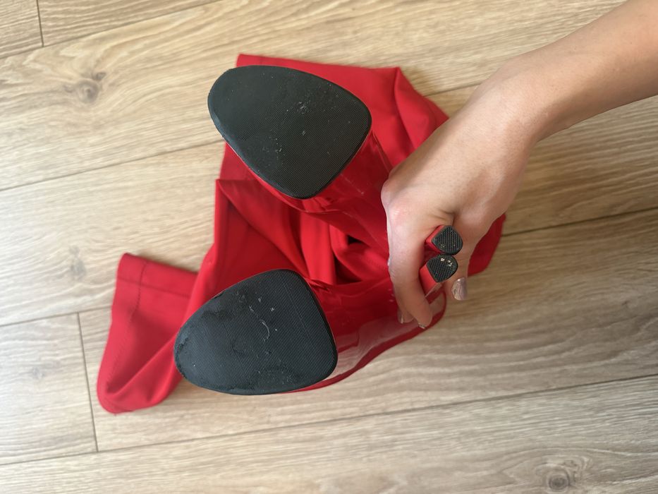 Стріпи ботфорти стрейчеві 36-37 розмір, трійки.