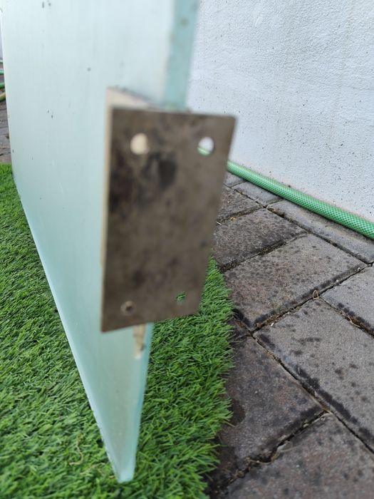 Porta vidro temperado fosco 10mm