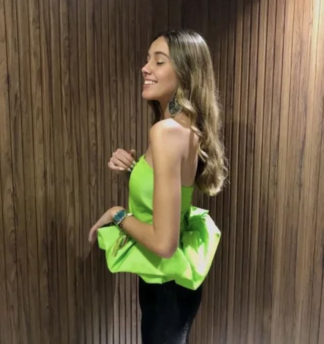 Топ / корсет Zara з воланом