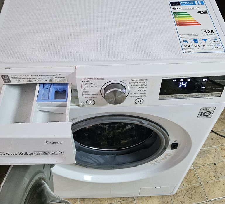 Máquina lavar roupa 10,5kgs LG  c/garantia