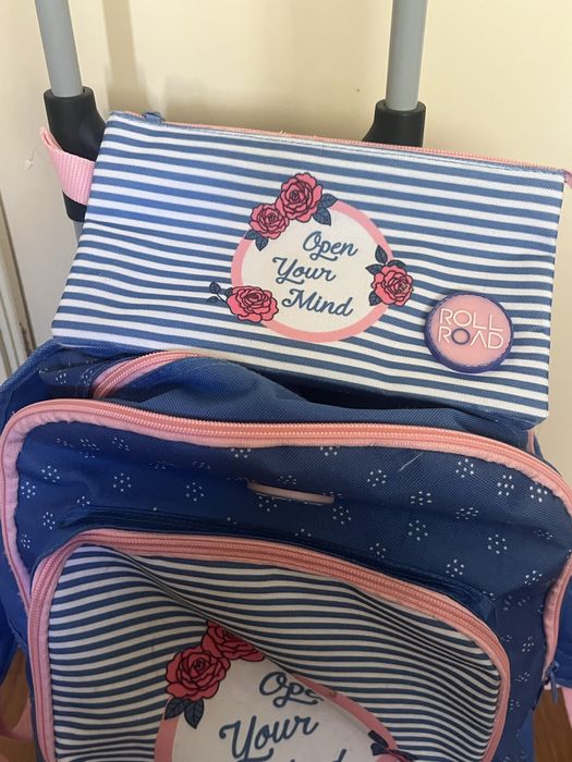 Mochila Trolley e estojo conjunto criança