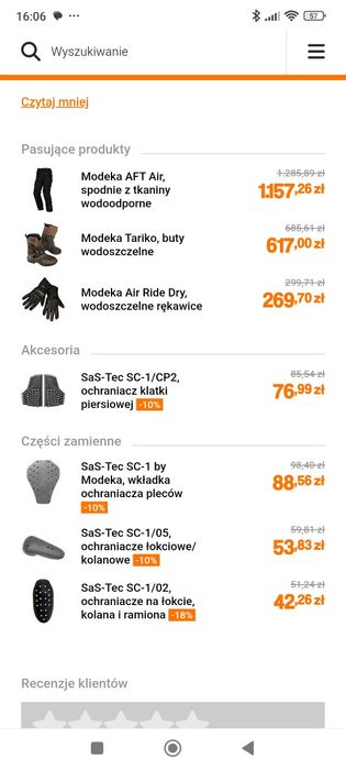 Modeka AFT AIR kurtka motocyklowa M(50)