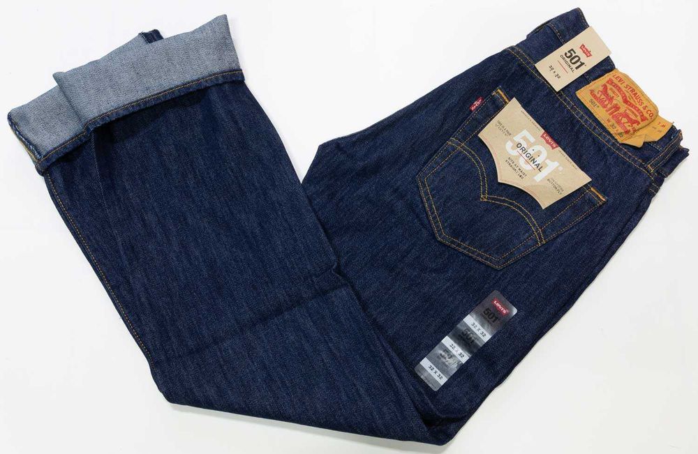 Мужские джинсы Levis 501 Rinse, 005010115 Левис, Ливайс США