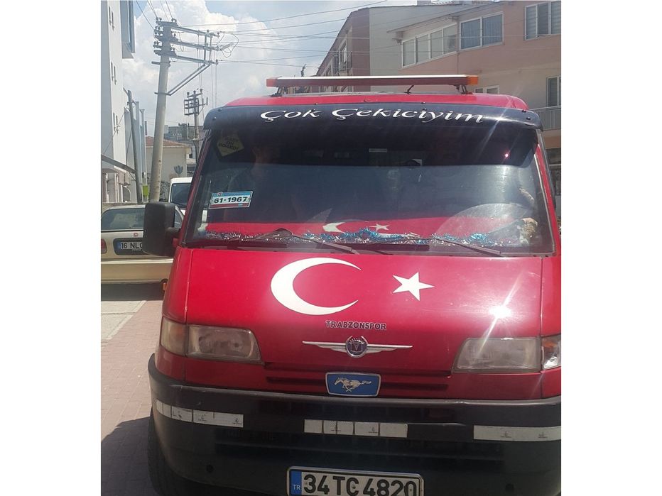 Fiat Ducato 1995-2006 Козирьок на лобове скло (чорний глянець, 5мм)