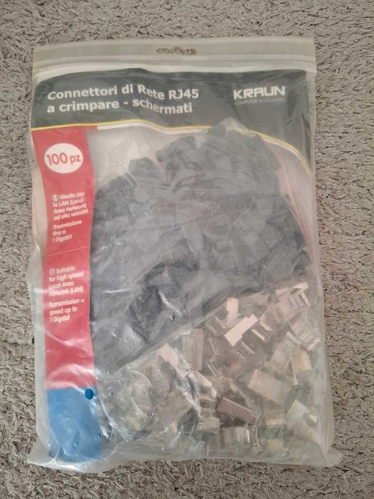 Conectores RJ45 blindados Kraun