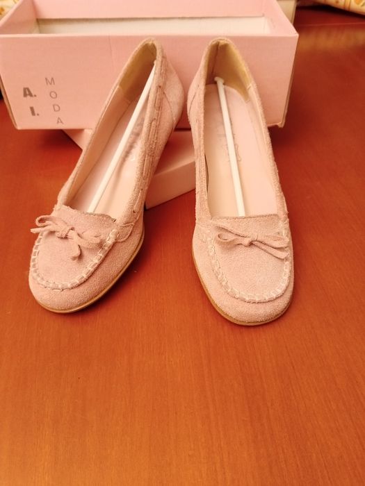 Sapatos como novos rosa claro