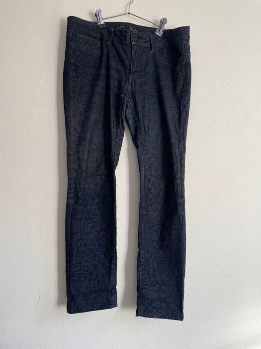 Calças ganga escuras