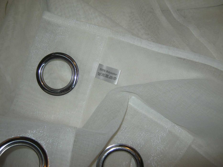 Komplet firanka na kółkach przelotki 2 x 140 / 235 cm