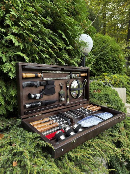 Подарочный набор шампуров для отдыха на природе