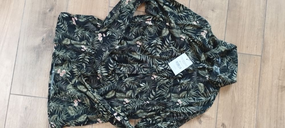 Nowa koszula top secret z roślinnym wzorem rozm s