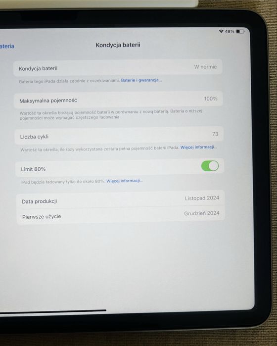 Tablet Apple iPad Air M2 generacji 11 cali 2024 256 GB, Rysik Apple Pro