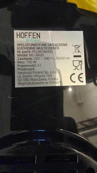 Parowar Hoffen Food Expert MC-8420