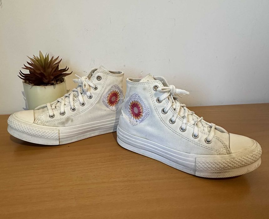 Ténis Sapatilhas Converse All Star Chuck Lift Plataforma