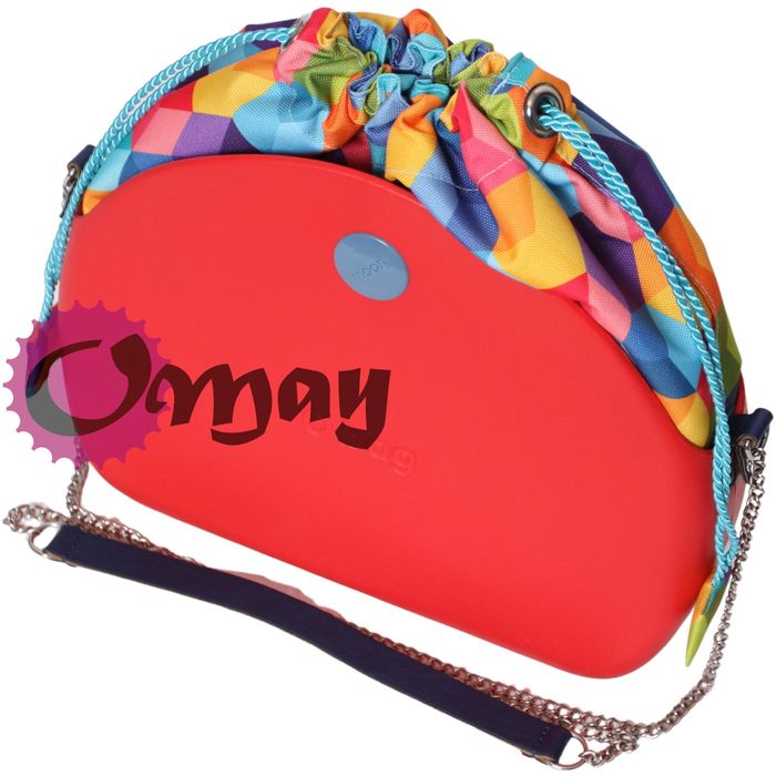 Turkusowy organizer OBAG MOON LIGHT worek kostka 3d komin OMAY