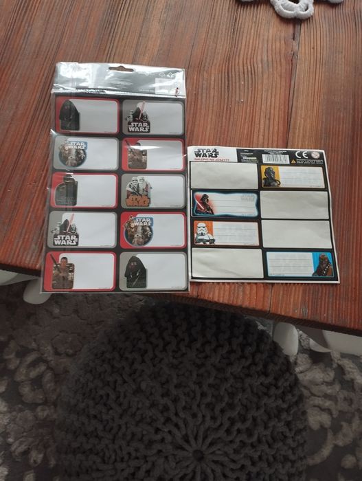 Naklejki na zeszyty Star Wars