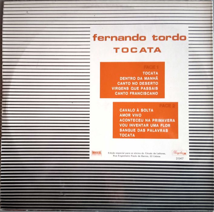 Fernando Tordo	- - - - -	Tocata	- - - - -	LP