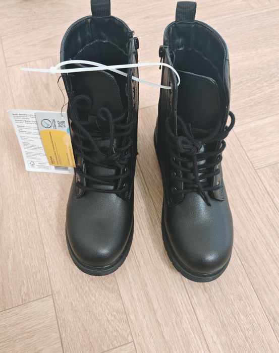 Botki sztyblety damskie sznurowane