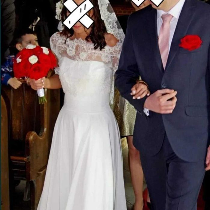 Suknia ślubna muślin