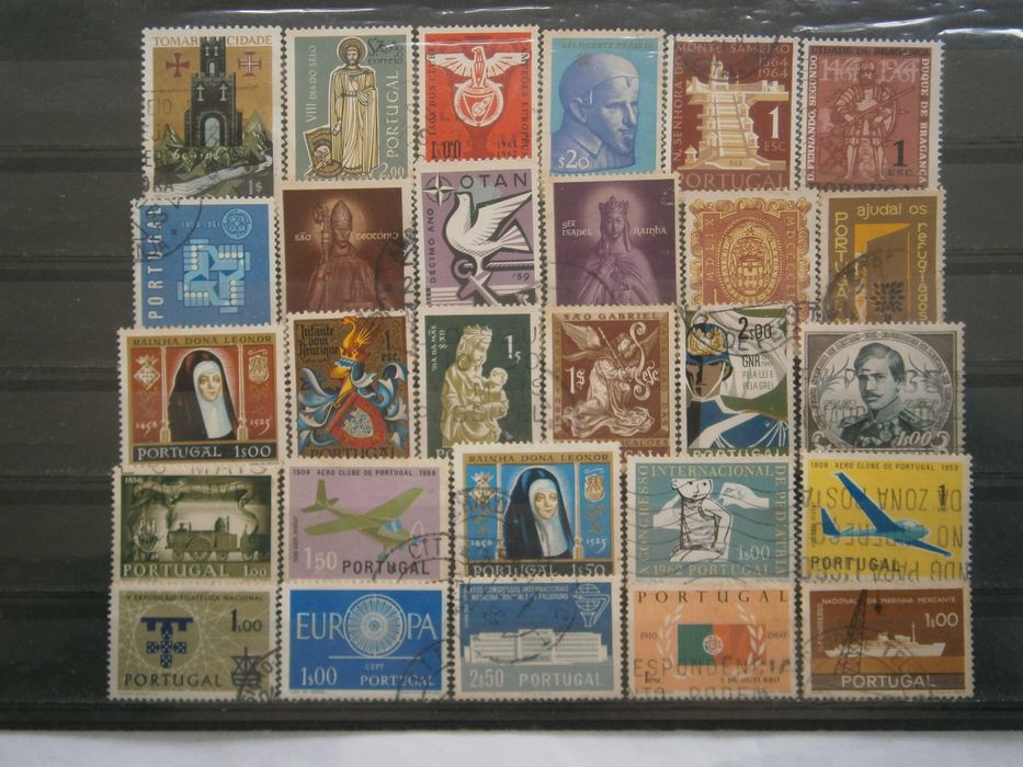 28 selos Portugueses dos anos 1958/1964