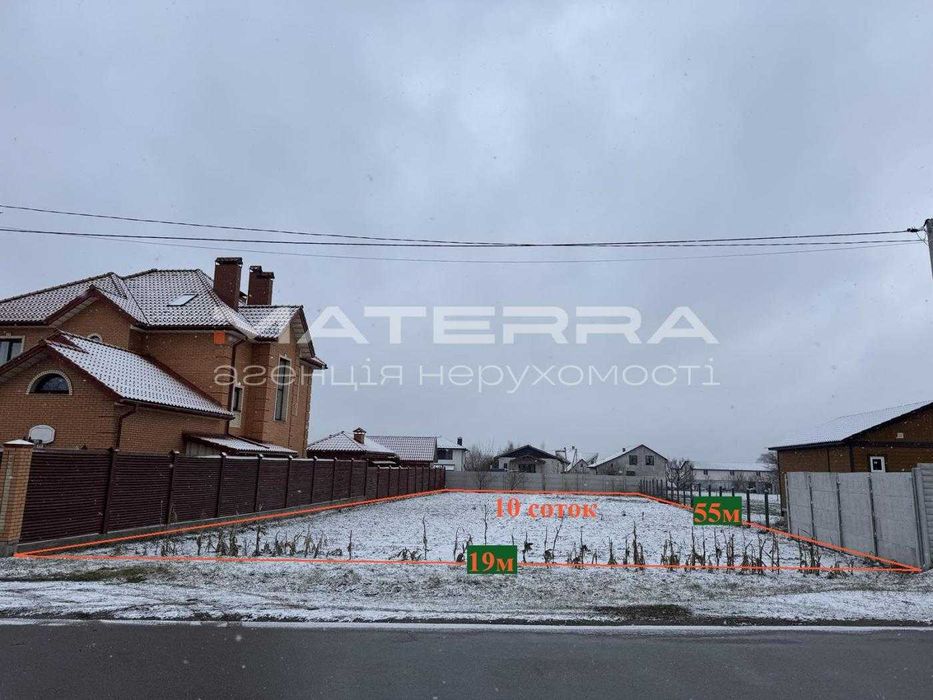 Тарасівка - Боярка Продаж ділянки 10 соток, чудове місце, асфальт, газ