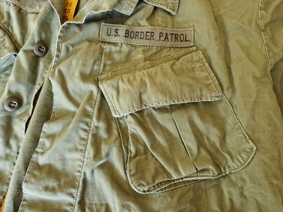 Koszula skośne kieszenie - Vietnam era - US Border Patrol - Olive Green - XL Regular