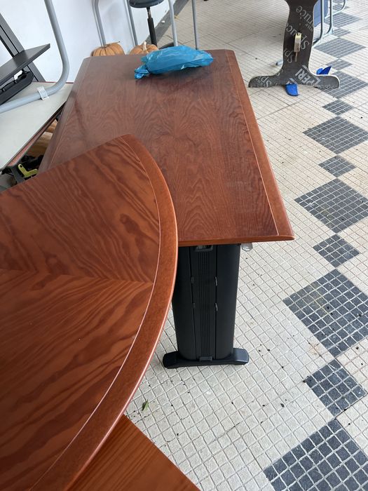 Secretaria Guialmi com Canto Curvo + Modulo de Gavetas