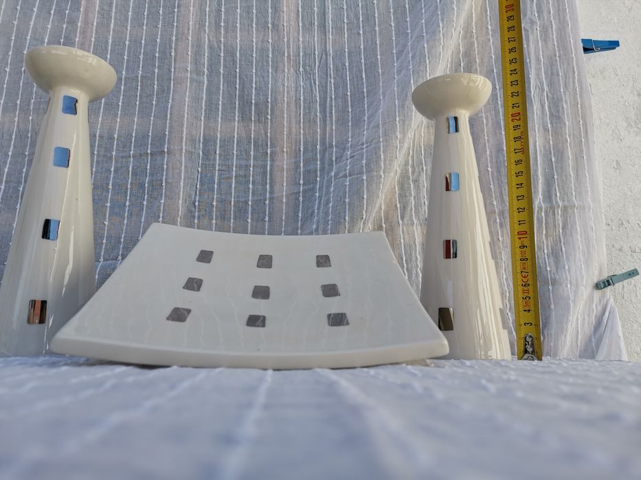 Castiçais e porta chaves