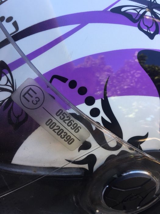 Capacete Airoh Aster-X Butterfly Violet Gloss