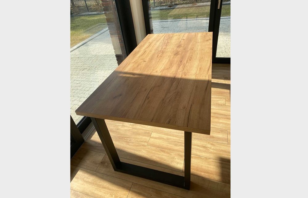 Stół rozkładany kolor dąb rozmiar od 120 x 90 (poprzez 170 x 90) do 220 x 90