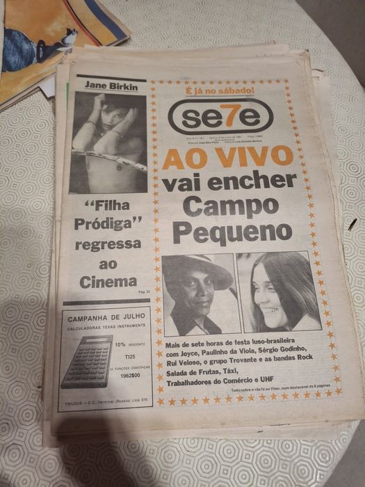 Jornais antigos o sete