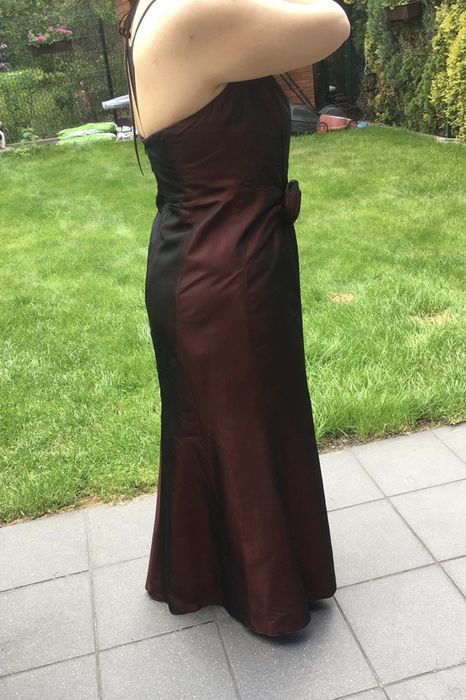 Nowa sukienka wieczorowa, balowa, kolor bordowy rozm. 40/42