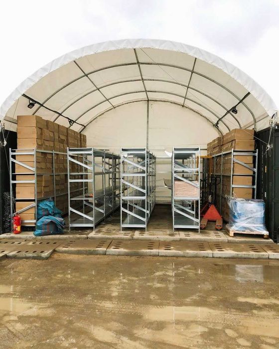 Zadaszenie Kontenerowe 6x6m (wiata tunelowa, magazyn)