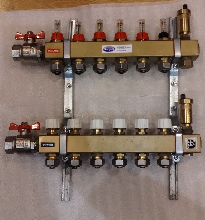 Rozdzielacz 6 obwodów zestaw