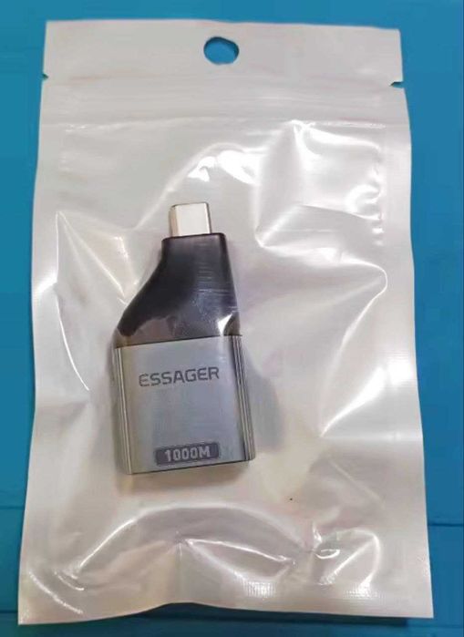 Type-C в ethernet адаптер 1000 Мбіт/с Essager