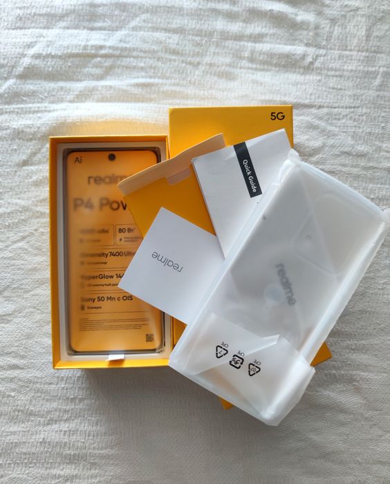 Новый! 12/256gb Смартфон Realme P4 Power Silver 5G Global Version. Батарея 10001мАч