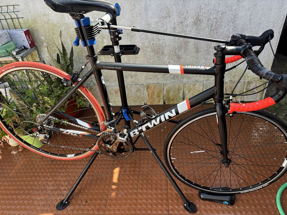 BIcicleta + Rolo conjunto | Bicicleta  B'Twin Triban 500 + Rolo B'Twin In'Ride 100