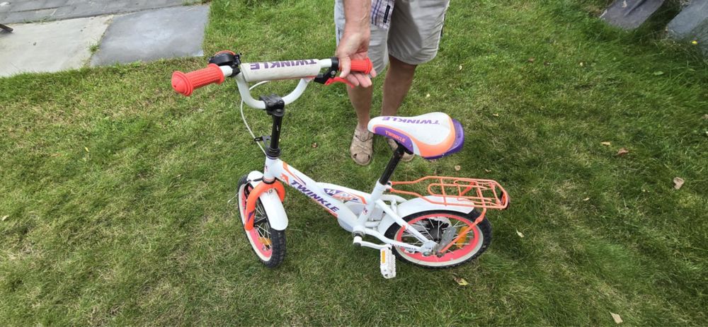 Rower górski dla dziecka (dziewczynki) 14". Twinkle Girl PRO + kółka