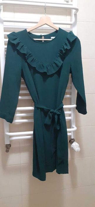 Sukienka H&M butelkowa zieleń