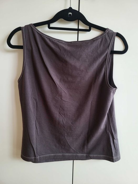 Top Castanho com Bordado - Trussardi