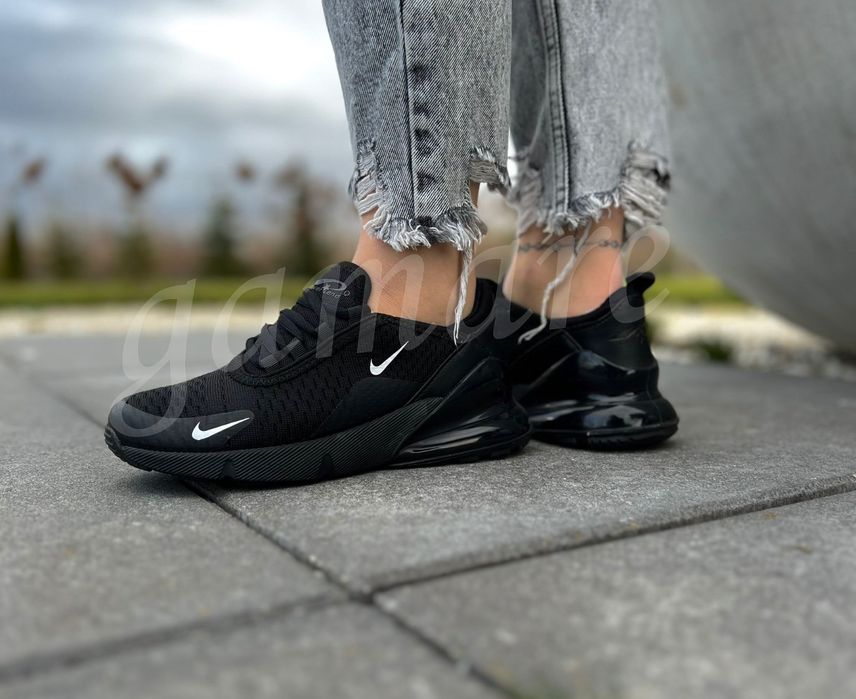 Sneakersy Niskie Buty Nike 270 Damskie Czarne Nike Buty Damskie