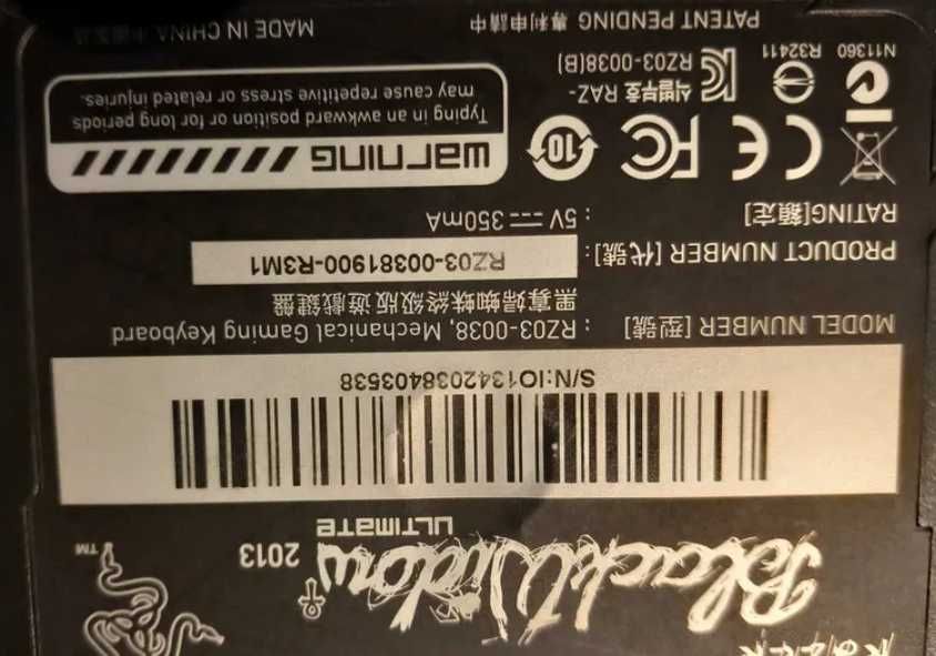 Teclado Razer BlackWidow