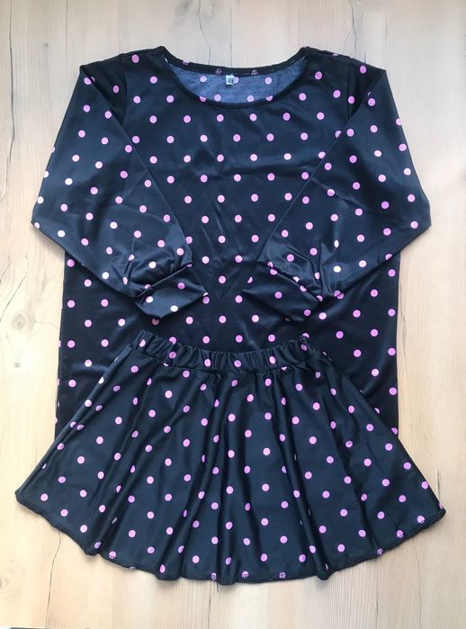 набір дитячий лосины туника юбка танцы гимнастика спорт костюм