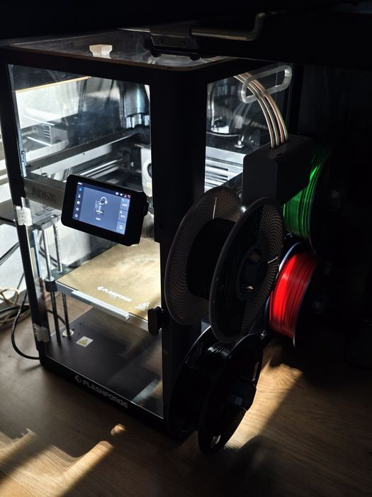 Impressora 3D Flashforge AD5X com extras, Enclosure, câmera, iluminaçã