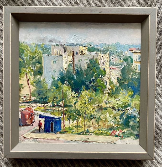 Obraz olejny Bolesław Jan Czedekowski z 1962 r. Widok z Jesolo