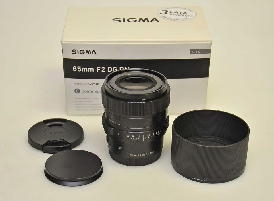 Obiektyw Sigma Sony E Contemporary 65mm f/2.0 DG DN Gwarancja 12mcy!