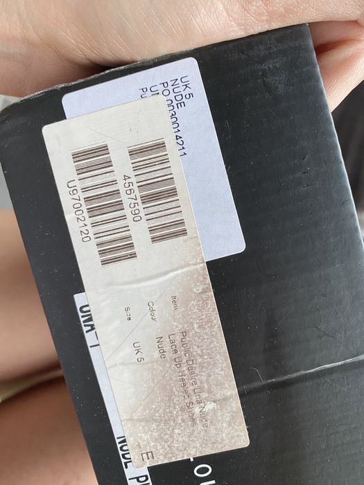 Public Desire nowe szpilki ecru beż 38