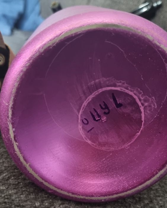 Stary syfon różowy prl 2 opakowania naboi