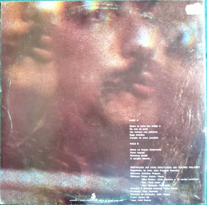 José Jorge Letria	- - - - -	De Viva Voz	- - - - -	LP