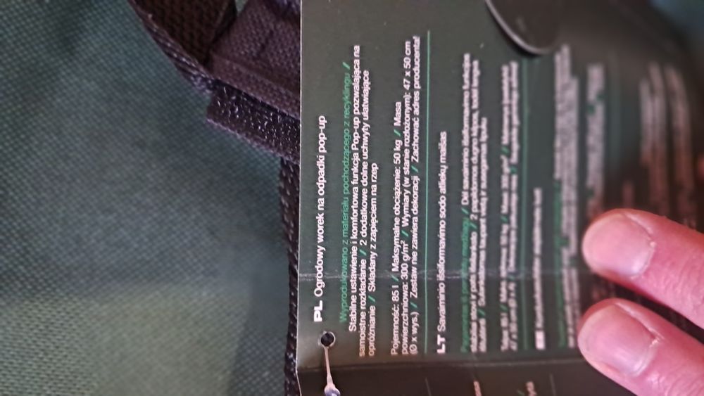 Worek na odpady ogrodowy 85 L parkside