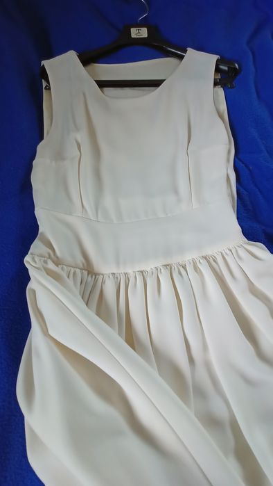 Elegancka Sukienka ecru S